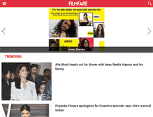 Tablet Screenshot of filmfare.com